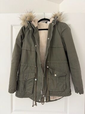 H&M Olive Coat